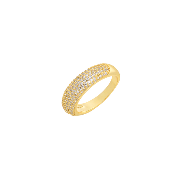 Γυναικείο Δαχτυλίδι Σειρέ Ασήμι 925-Ζιργκόν Επιχρυσωμένο 2TA-RG130-3 Prince
